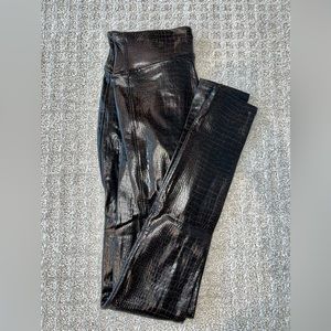 Spanx Faux Leather Croc Leggings